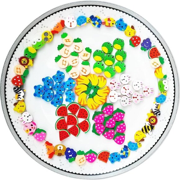 10 PCS Mini Fun Erasers for Kids Bulk - Picture 3 of 6